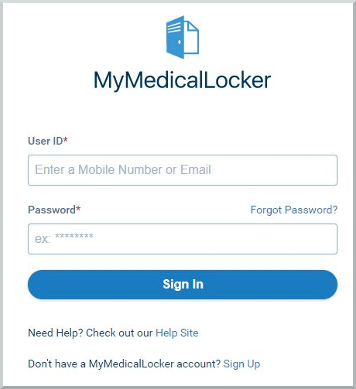 My Medical Locker Loginb