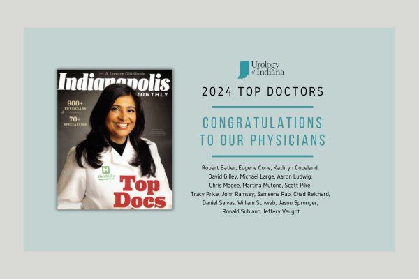 Congratulations Urology of Indiana 2024 Top Doctors!