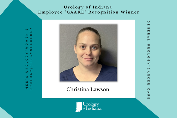 Urology of Indiana Recognizes Employee CAARE Winner, Christina Lawson